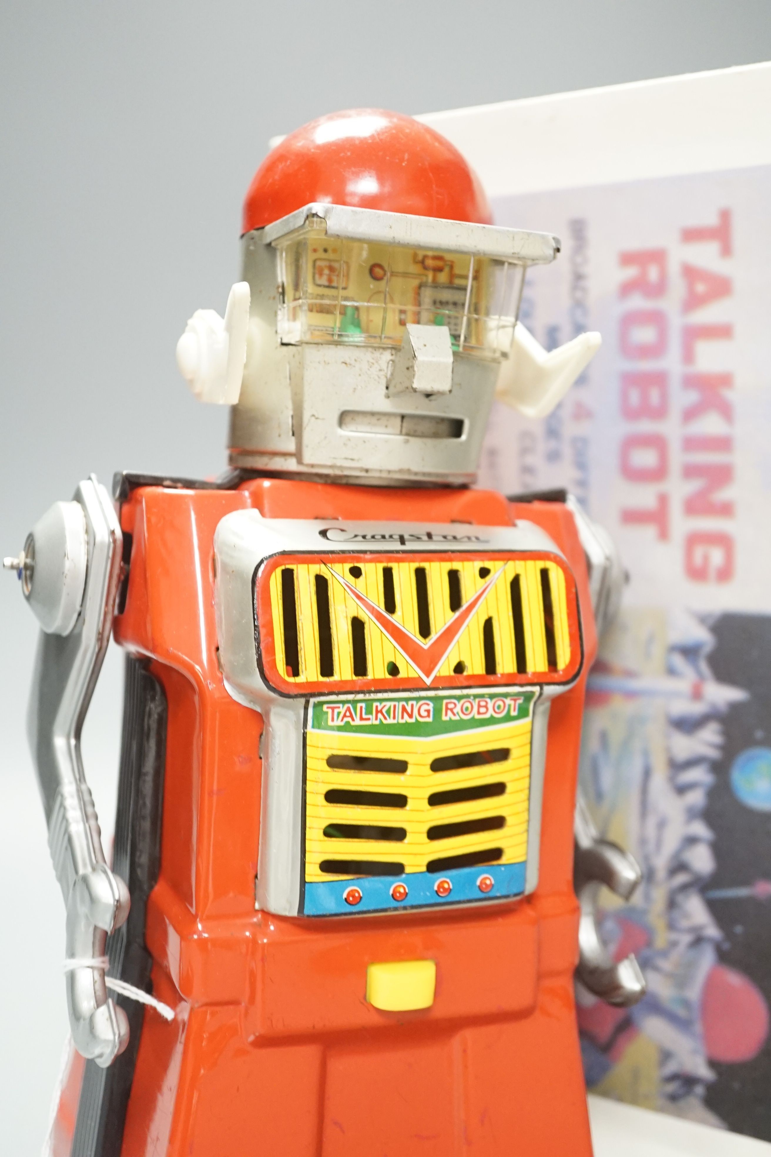 A Yonezawa (Japan) battery operated talking robot (replacement box) robot 26cm